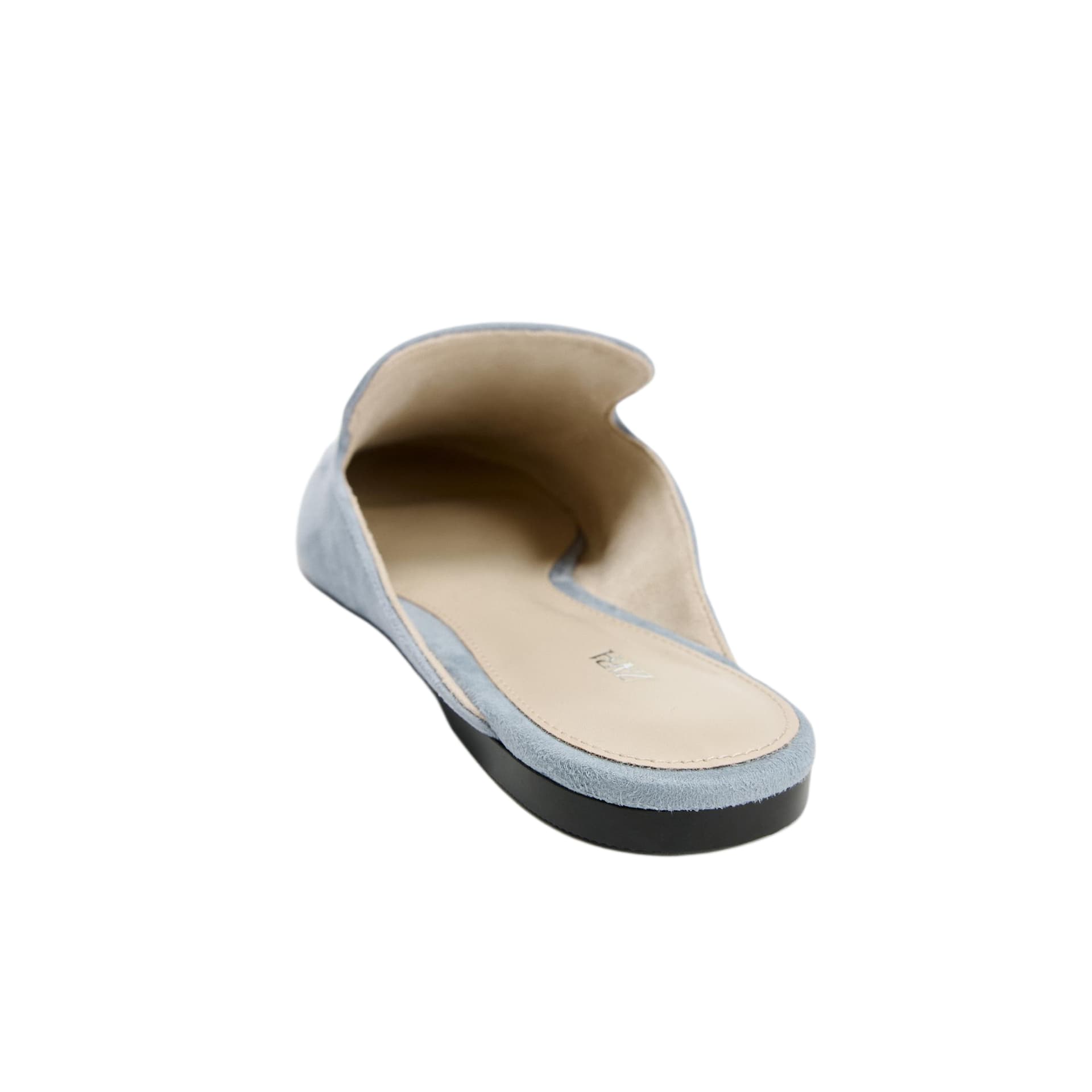 Сандалии ZARA Closed Slippers Blue Women's - изображение 3