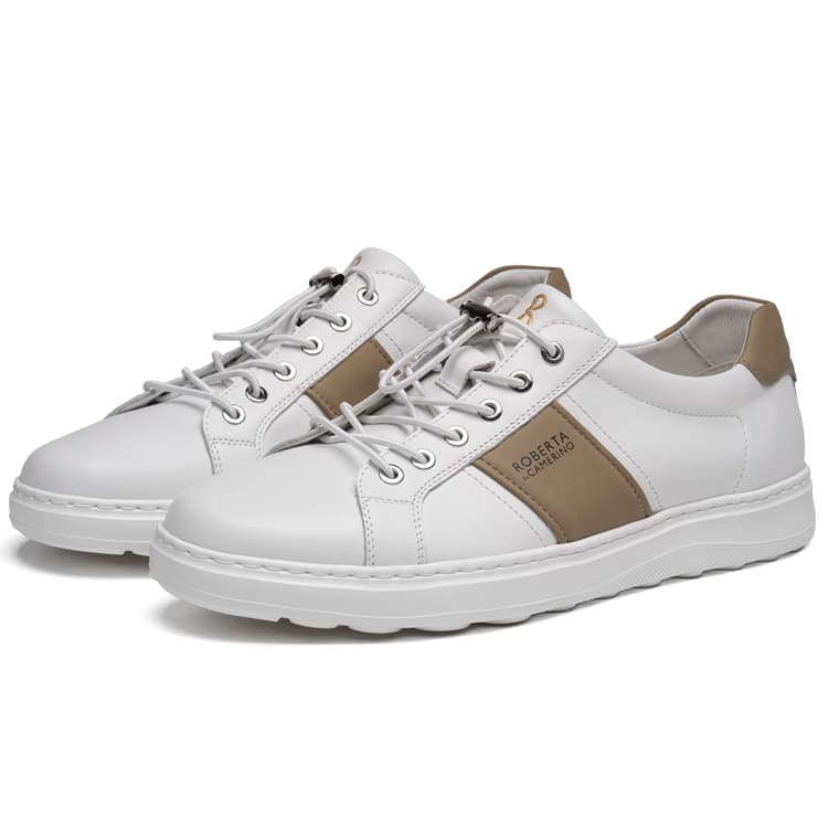 Кроссовки Roberta Di Camerino Skate Shoes Low Top Apricot White Men's - изображение 2
