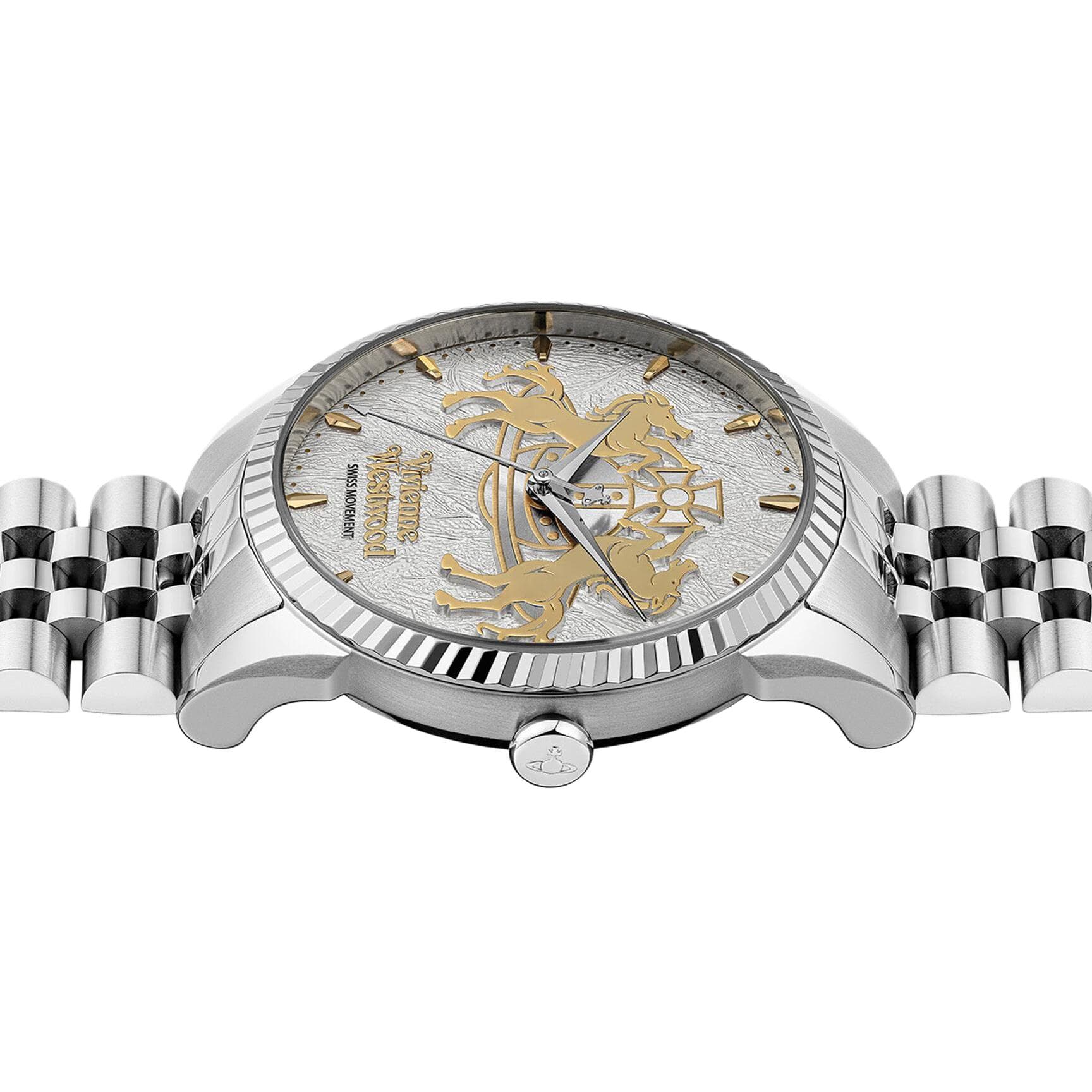 Механические часы Vivienne Westwood Кварцевый механизм Унисекс Часы 38mm Серебряные - изображение 3