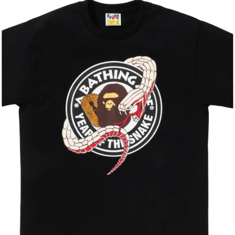 Футболка A BATHING APE Коллекция Year of The Snake T-рубашка Унисекс - изображение 5