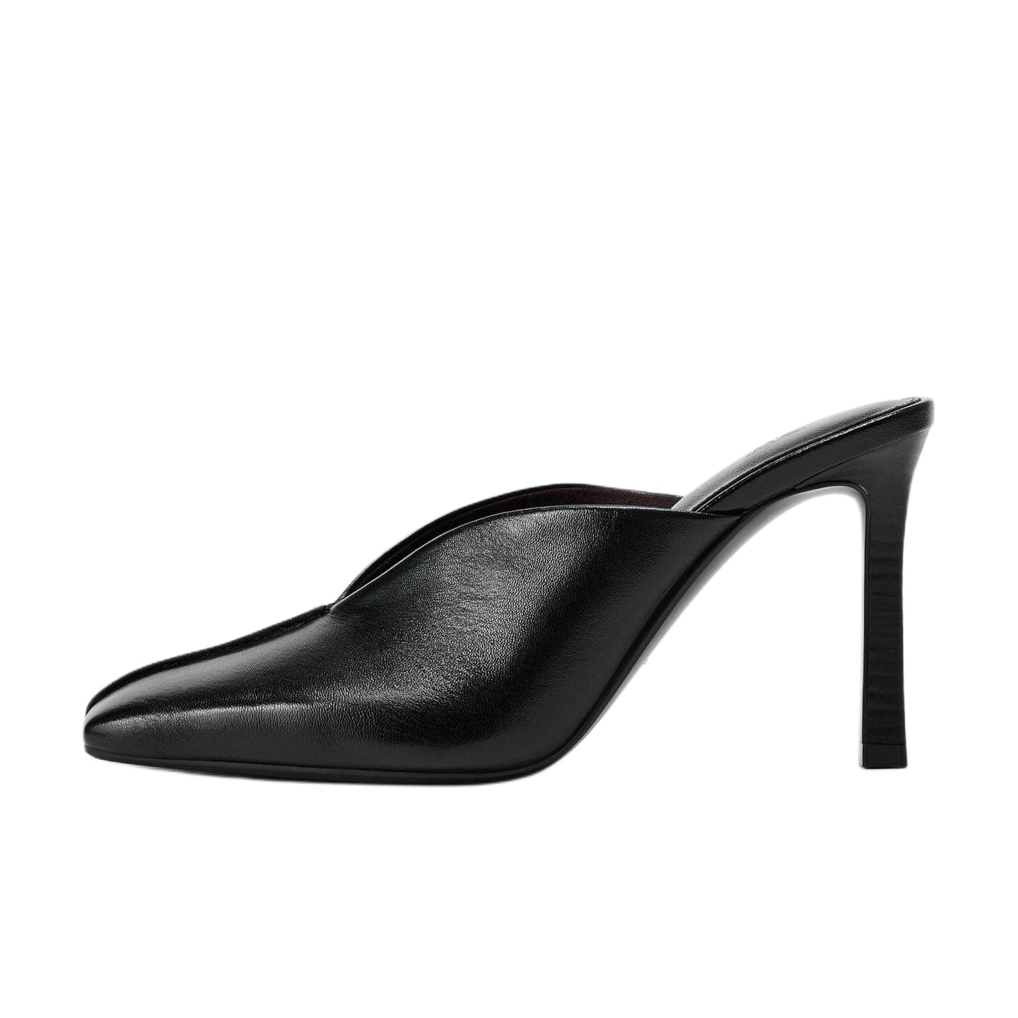 Сандалии ZARA Closed Slippers Black Women's - изображение 1