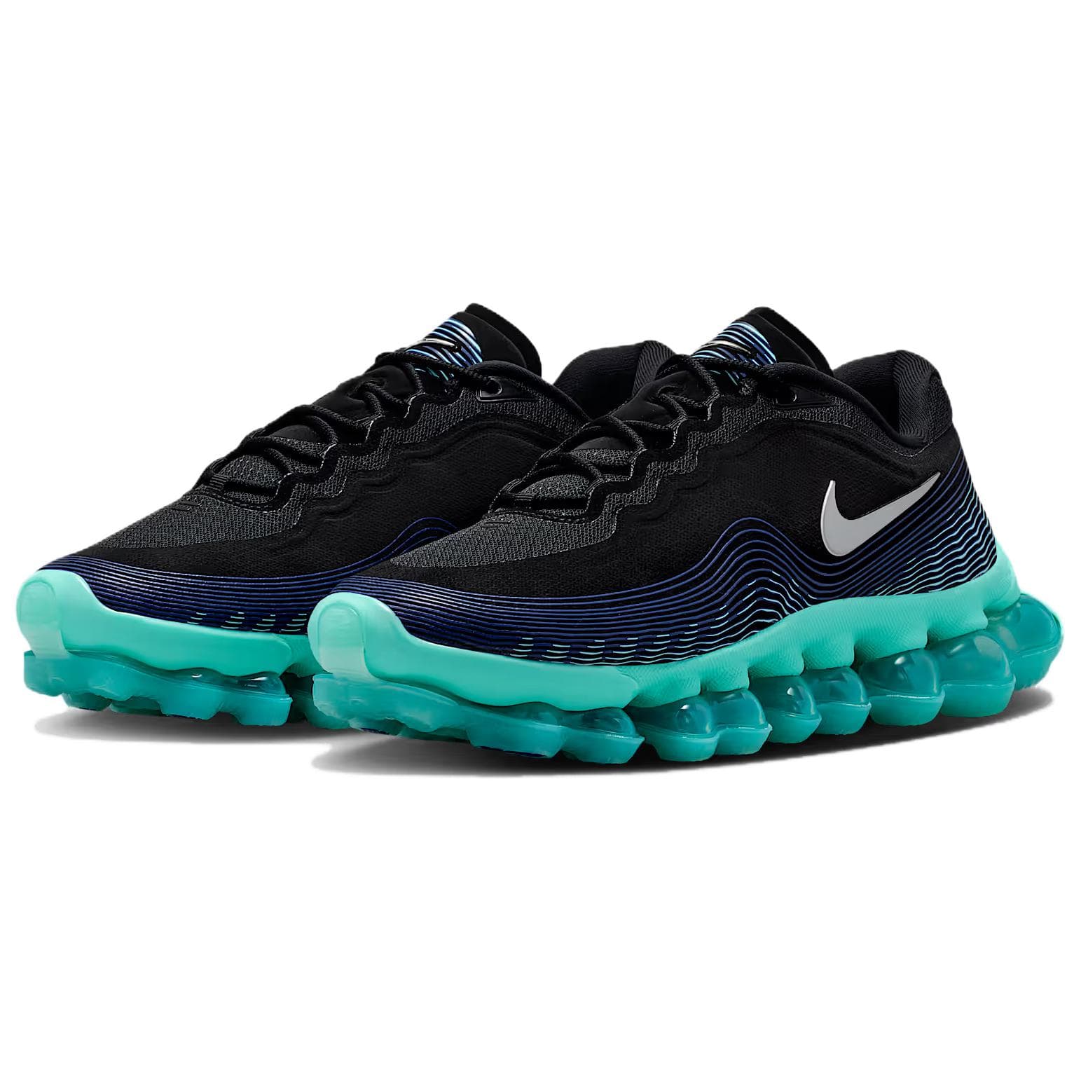 Кроссовки для бега Nike Air Жидкость max Беговые кроссовки Low Топ Чёрно-синий Мужской - изображение 3
