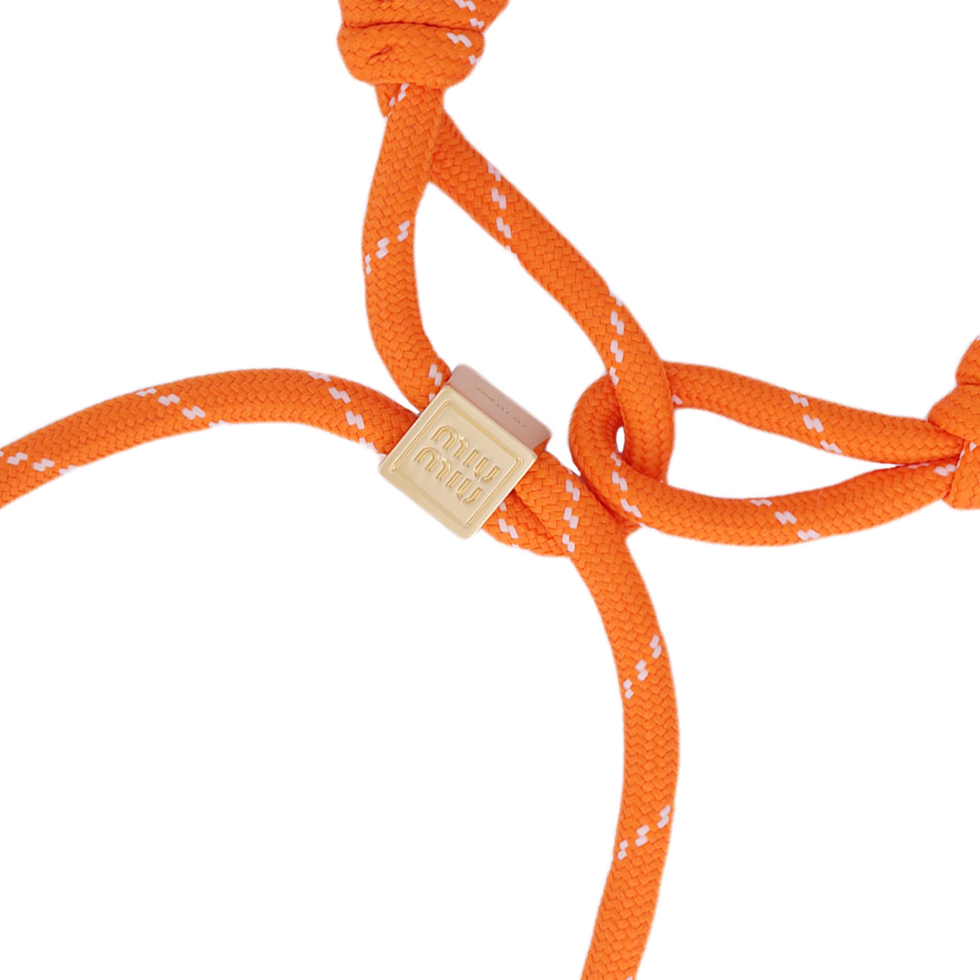 Браслет Miu Miu Logo Metal Bracelet Orange - изображение 3