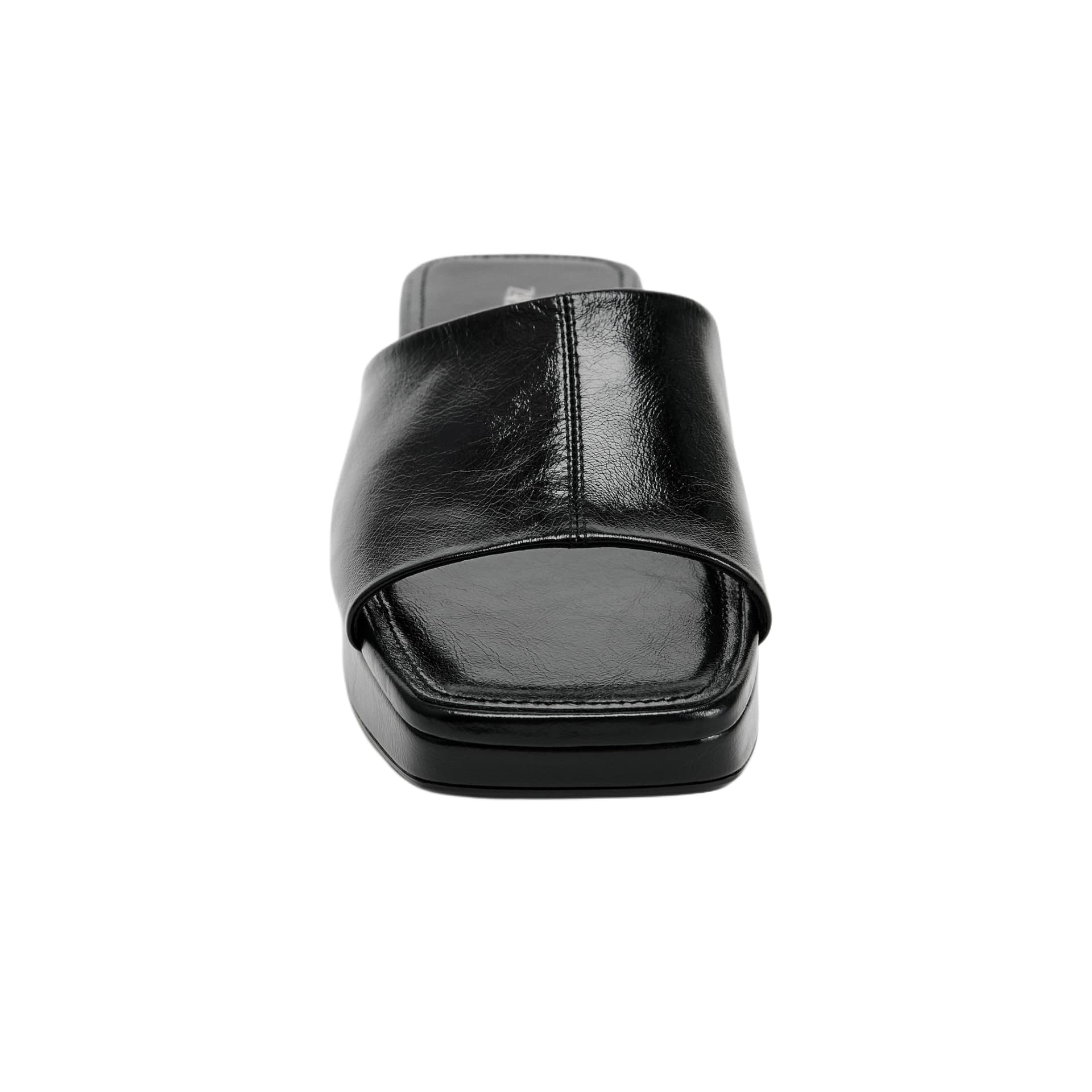 Сандалии ZARA Шлепанцы Black Women's - изображение 4