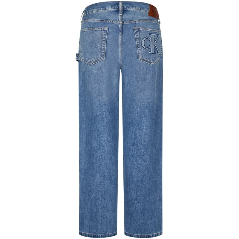 Штаны Calvin Klein 8WY Worn Blue Men's Jeans Calvin Klein 8WY Изношенные синие мужские джинсы - изображение 2