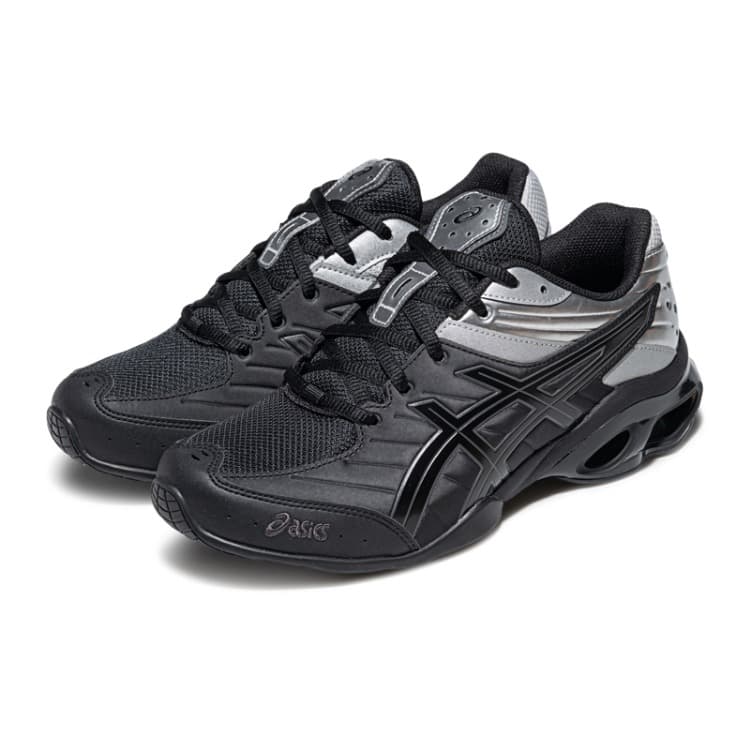 Кроссовки для бега ASICS GEL KINETIC FR Беговые кроссовки Низкий Топ Черный Серебристый Унисекс - изображение 3