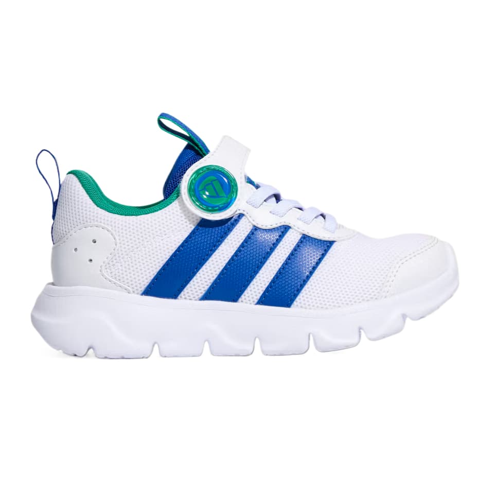 Adidas Детские тренировочные кроссовки Low Топ Белый Королевский синий Газонный зеленый Kids - изображение 2