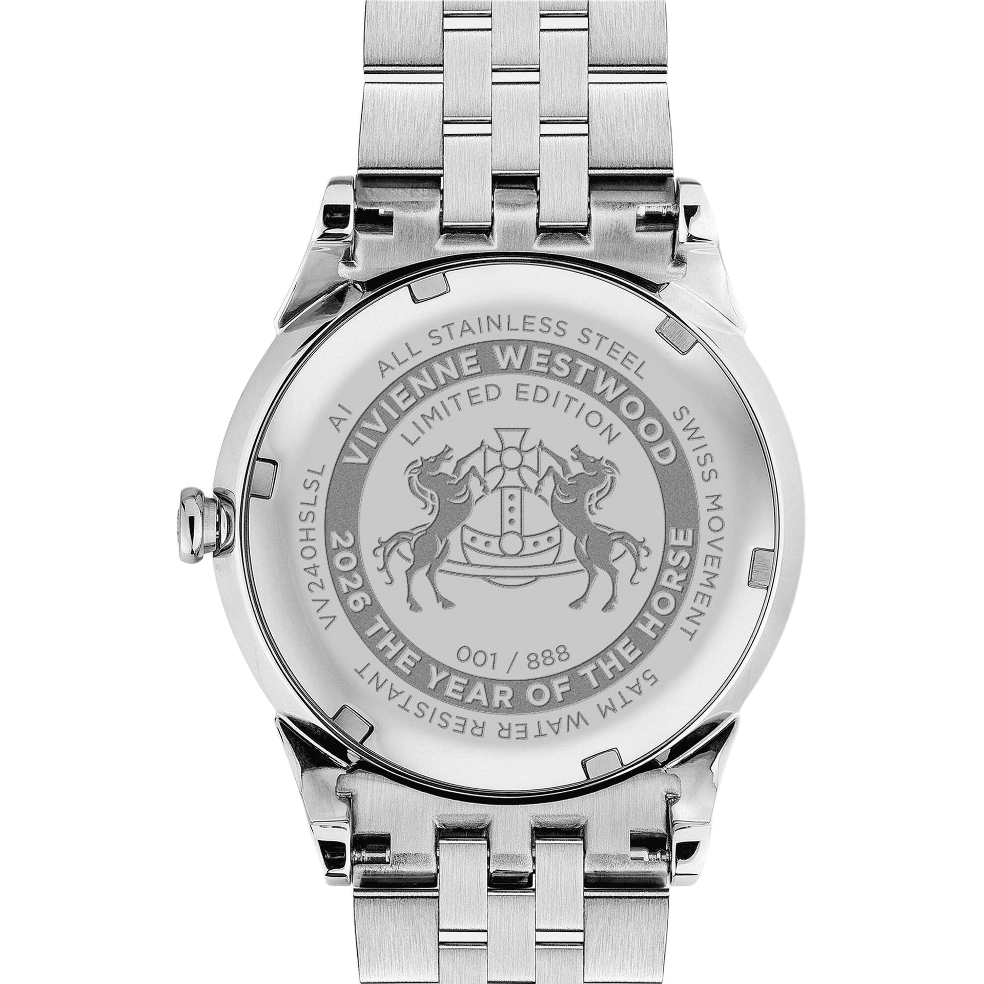 Механические часы Vivienne Westwood Кварцевый механизм Унисекс Часы 38mm Серебряные - изображение 2