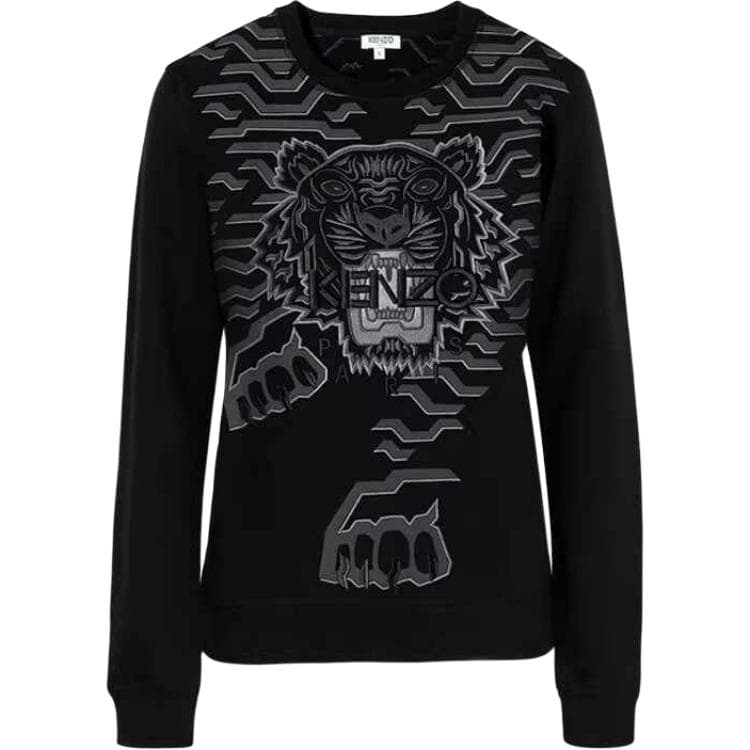 Худи KENZO Черные Женские Толстовка - изображение 1