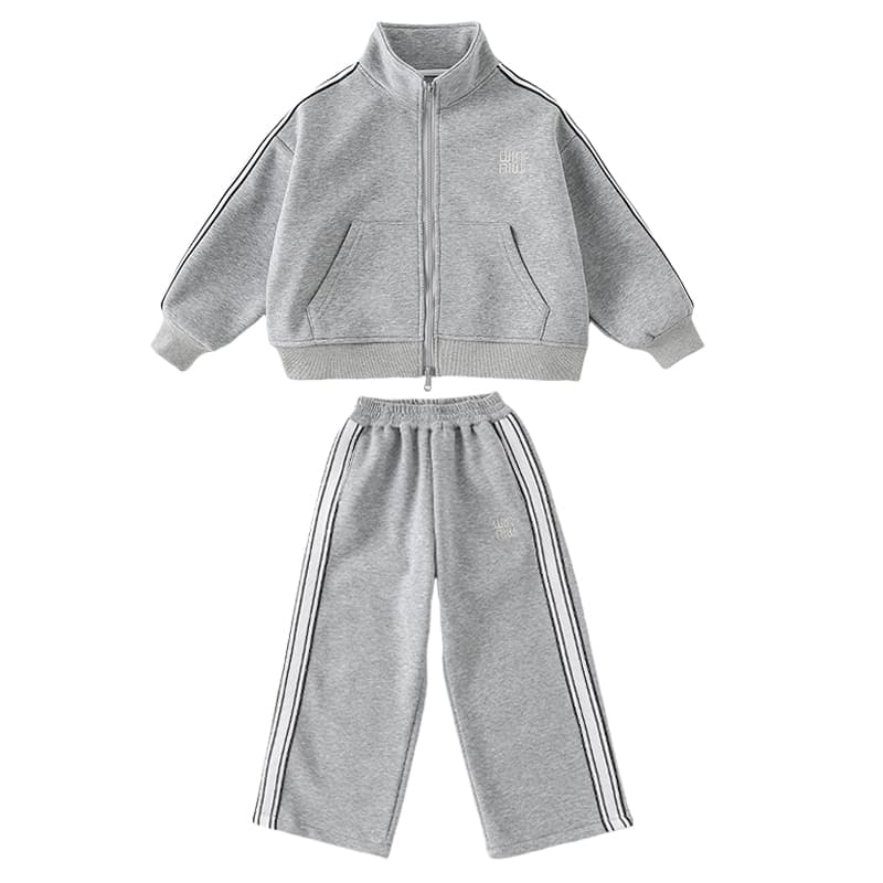 ATONGMU Серый Kids Повседневные спортивные костюмы Наборы - изображение 1