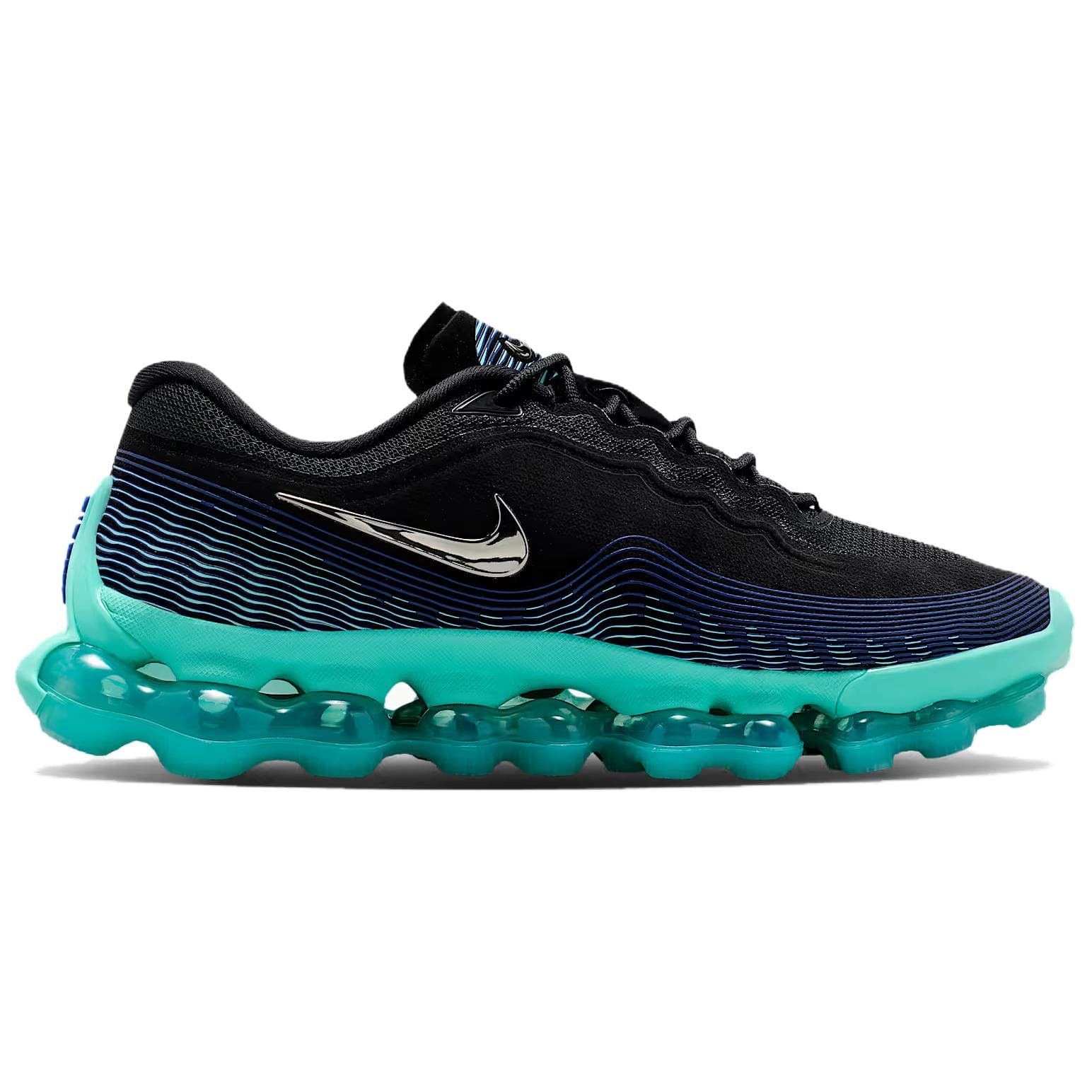 Кроссовки для бега Nike Air Жидкость max Беговые кроссовки Low Топ Чёрно-синий Мужской - изображение 2