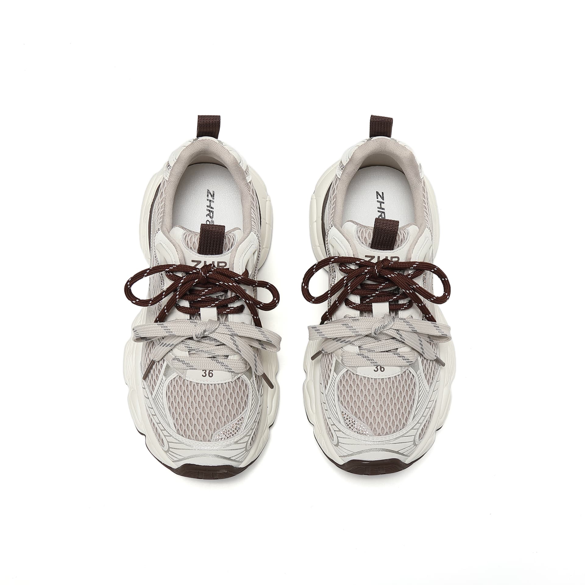 Кроссовки ZHR Chunky Sneakers Low Top Women's - изображение 3