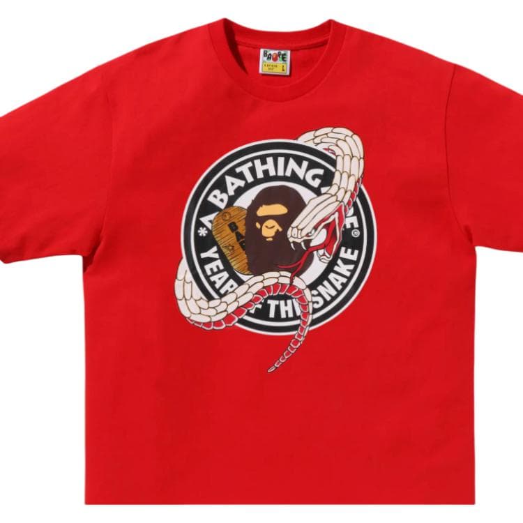 Футболка A BATHING APE Коллекция Year of The Snake T-рубашка Унисекс - изображение 4