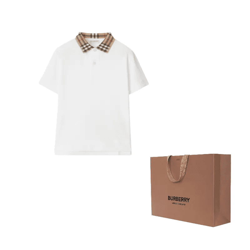 Футболка Burberry T-Shirt FW24 White Kids - изображение 3