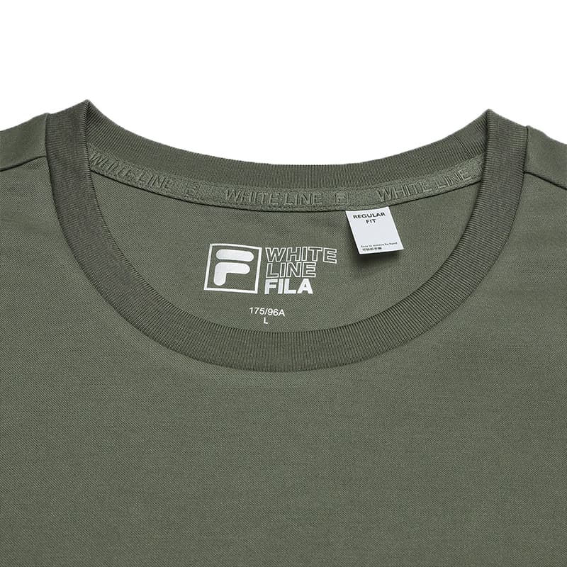 Футболка FILA Армейский Темно-синий Синий Зеленый Мужская T-Рубашка - изображение 3