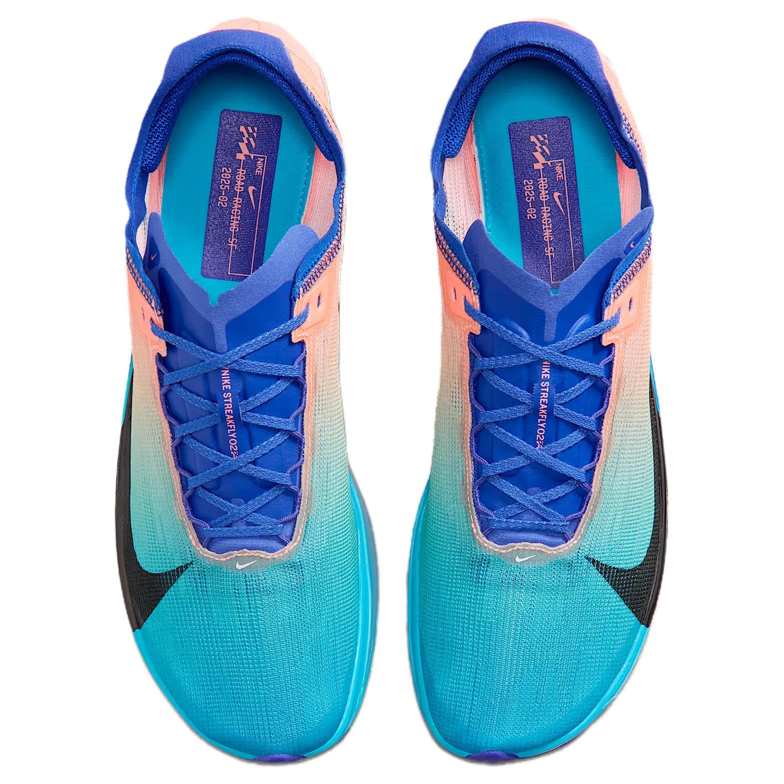 Кроссовки для бега NIKE Streakfly 2 Беговые кроссовки Низкий Топ ATOMIC Розовый Гоночный Синий Синий Lightning Белый Мужской - изображение 4