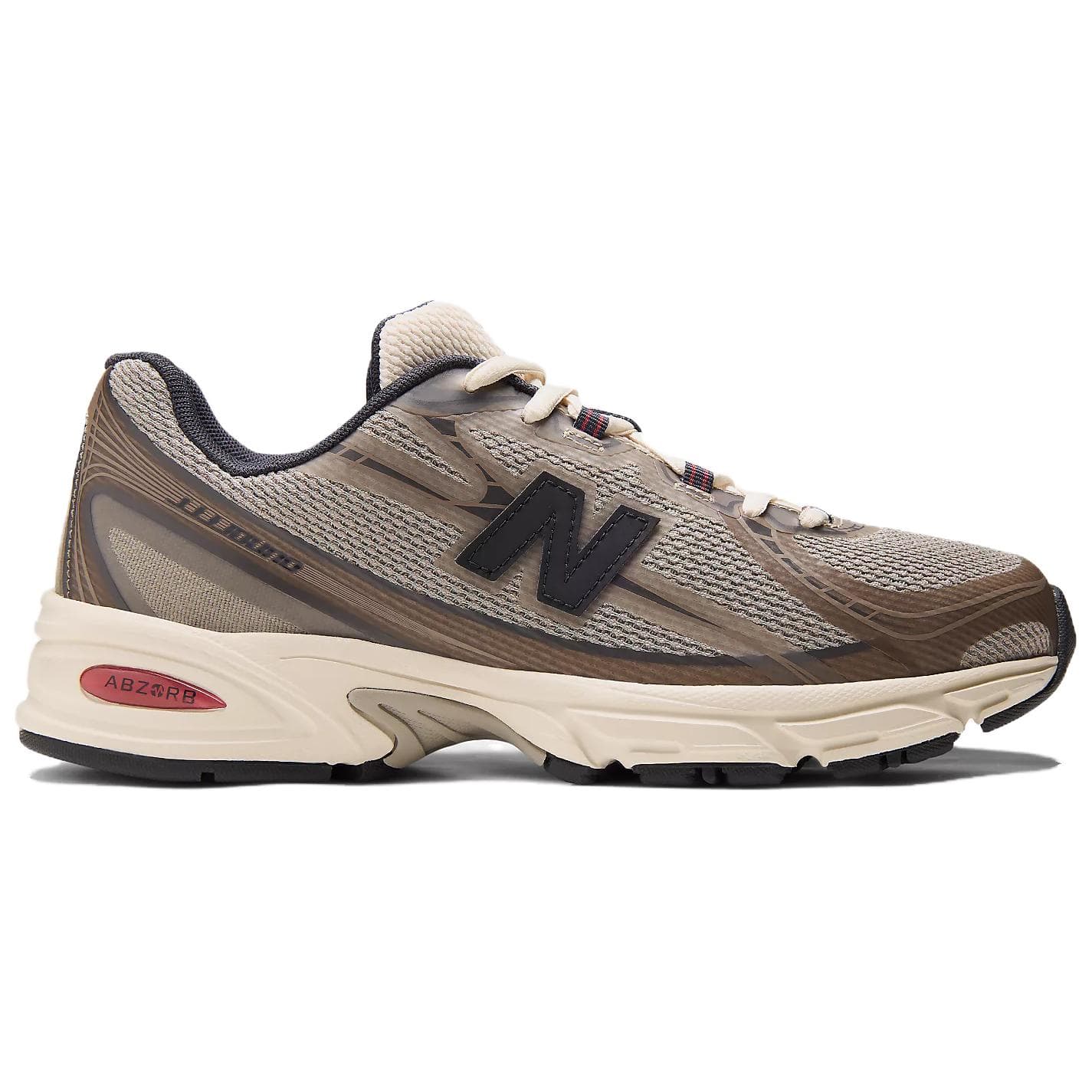 Кроссовки для бега New Balance NB 740 Беговые кроссовки Низкий Топ Светло-Серый Кофейный Унисекс - изображение 2
