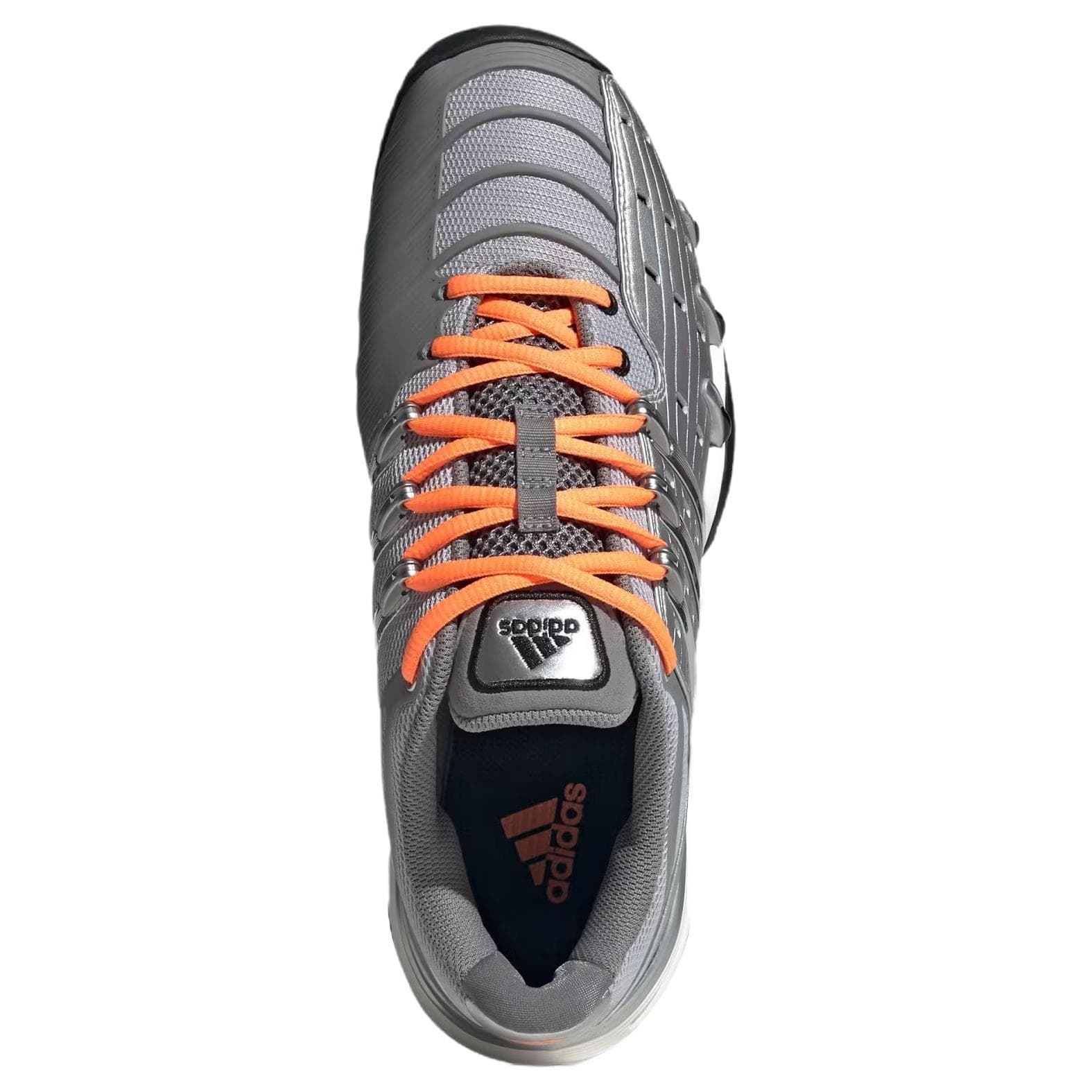 Кроссовки Adidas Barricade 5 Повседневная обувь Низкий Топ Матовый Серебряный Металлический Серебряный Основной Черный Унисекс - изображение 4