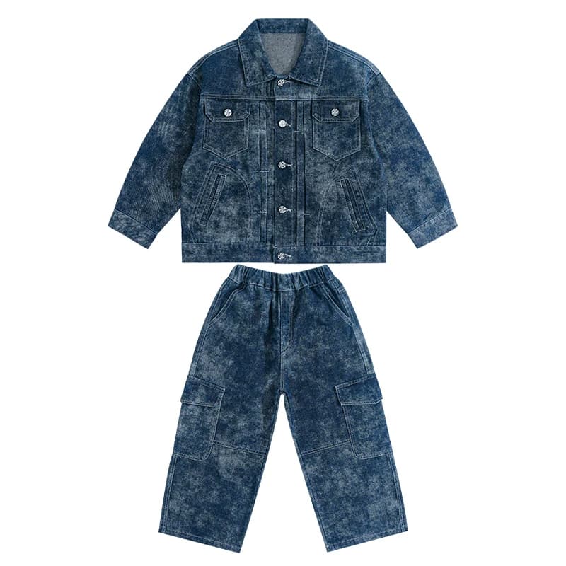 ATONGMU Синий Kids Повседневные спортивные костюмы Наборы - изображение 1