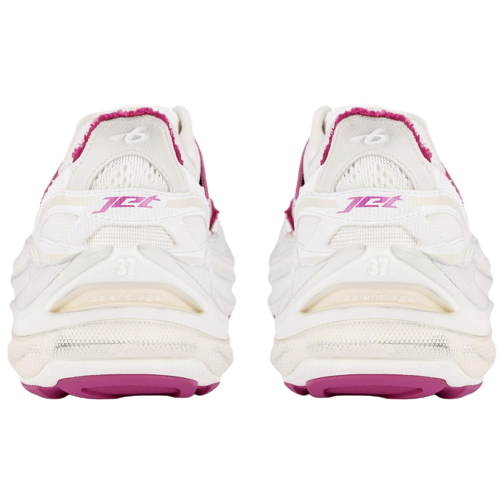 Кроссовки Balenciaga Jet Low Топ Толстая подошва Кроссовки Женские Яичная скорлупа и Клубнично-розовый - изображение 4
