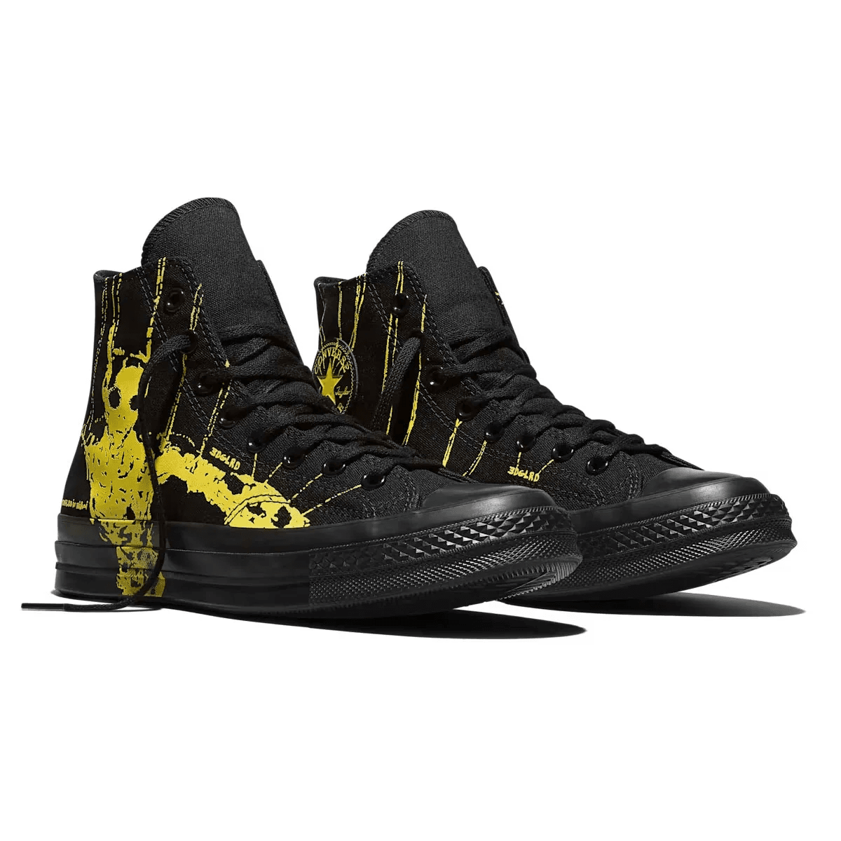 Кеды Converse Chuck 70 Кеды Высокие Черные Золотые Мужские - изображение 3