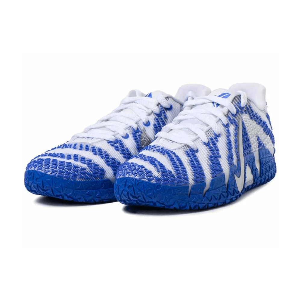 Кроссовки для баскетбола NIKE Ja 3 Баскетбольные кроссовки Low Топ Белый Металлический серебристый Игровой королевский синий Мужской - изображение 2