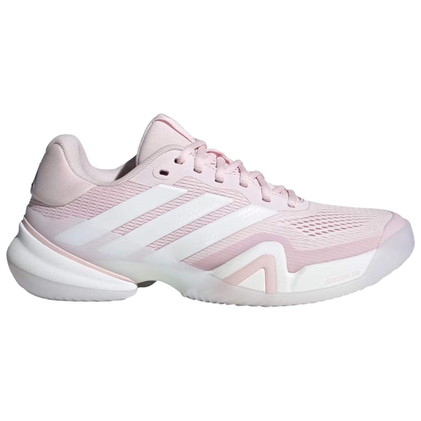 Кроссовки для тенниса Adidas BARRICADE 14 Теннисные Кроссовки Низкий Топ Дистиллированный Порошок Облачный Белый Женские - изображение 2