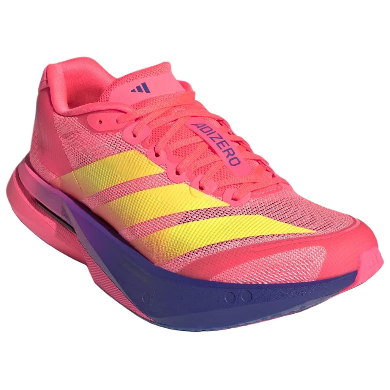 Кроссовки для бега Adidas Adizero Boston 13 Беговые кроссовки Низкий Топ Солнце Turbine Холодное сердце Лимон Двойной Индиго-синий Женские - изображение 3