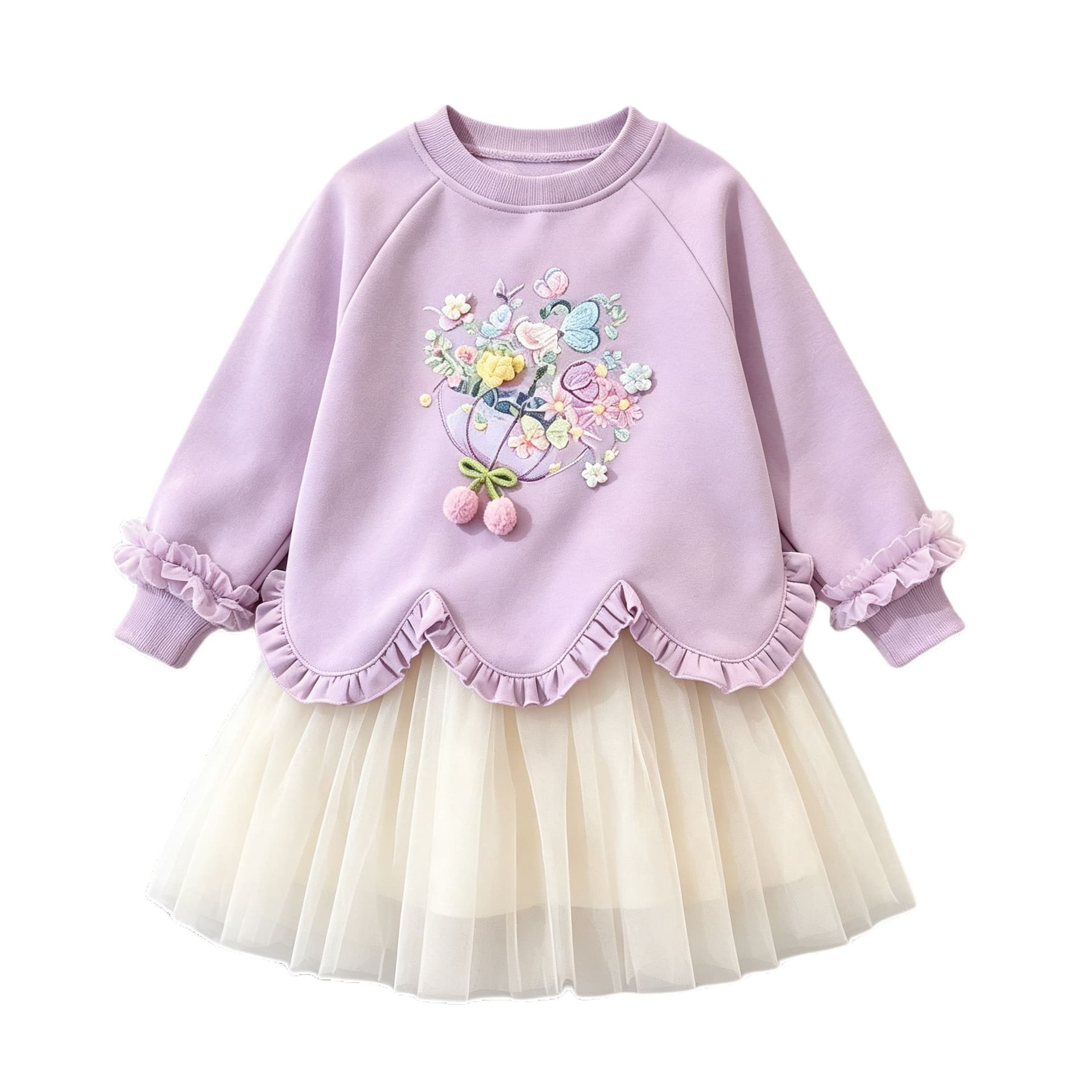 PIERRE CARDIN Фиолетовые Детские Платья - изображение 1