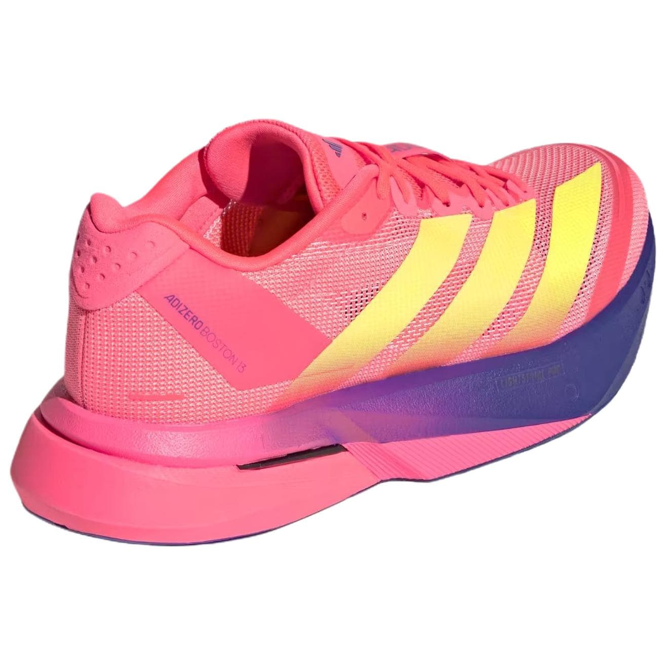 Кроссовки для бега Adidas Adizero Boston 13 Беговые кроссовки Низкий Топ Солнце Turbine Холодное сердце Лимон Двойной Индиго-синий Женские - изображение 4