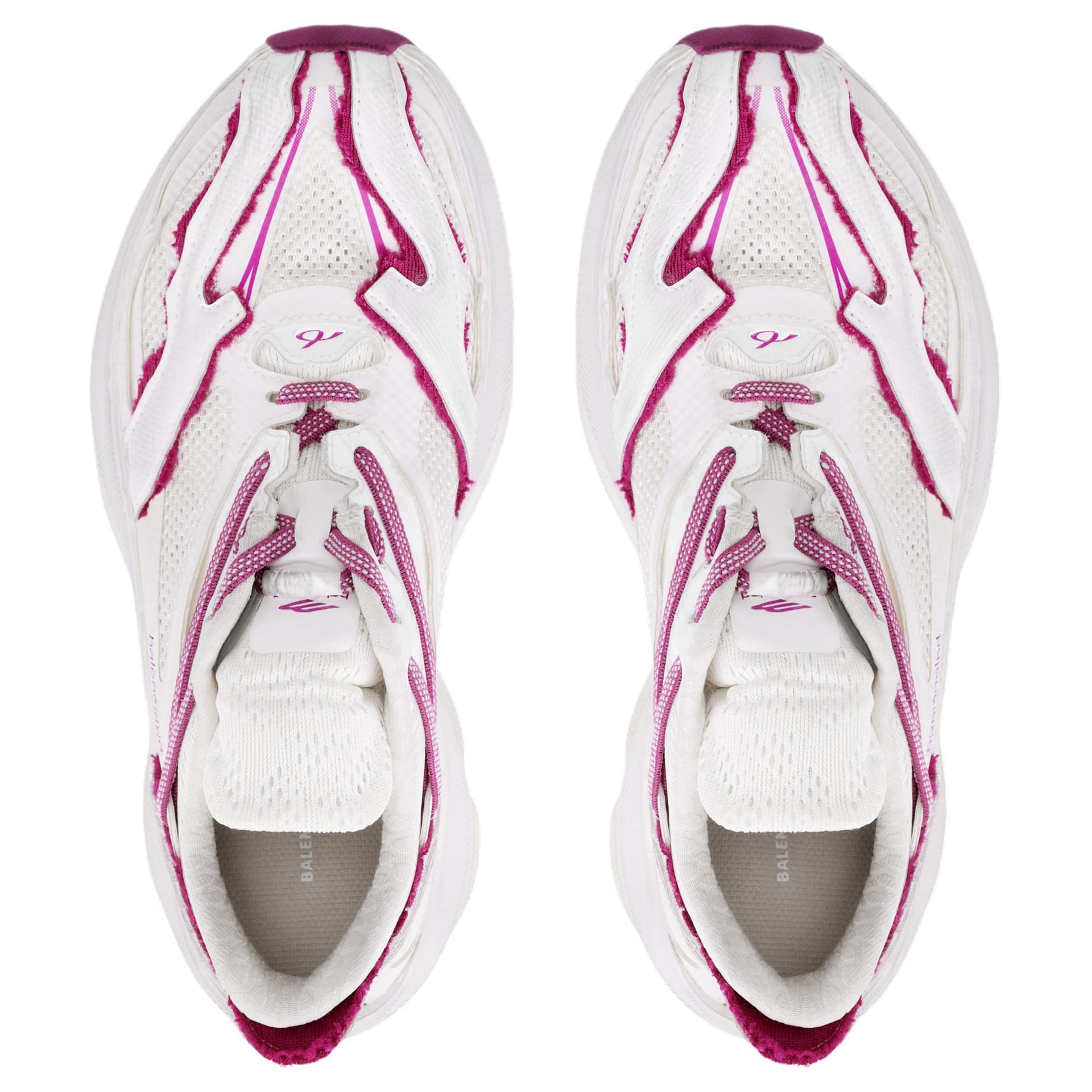 Кроссовки Balenciaga Jet Low Топ Толстая подошва Кроссовки Женские Яичная скорлупа и Клубнично-розовый - изображение 3