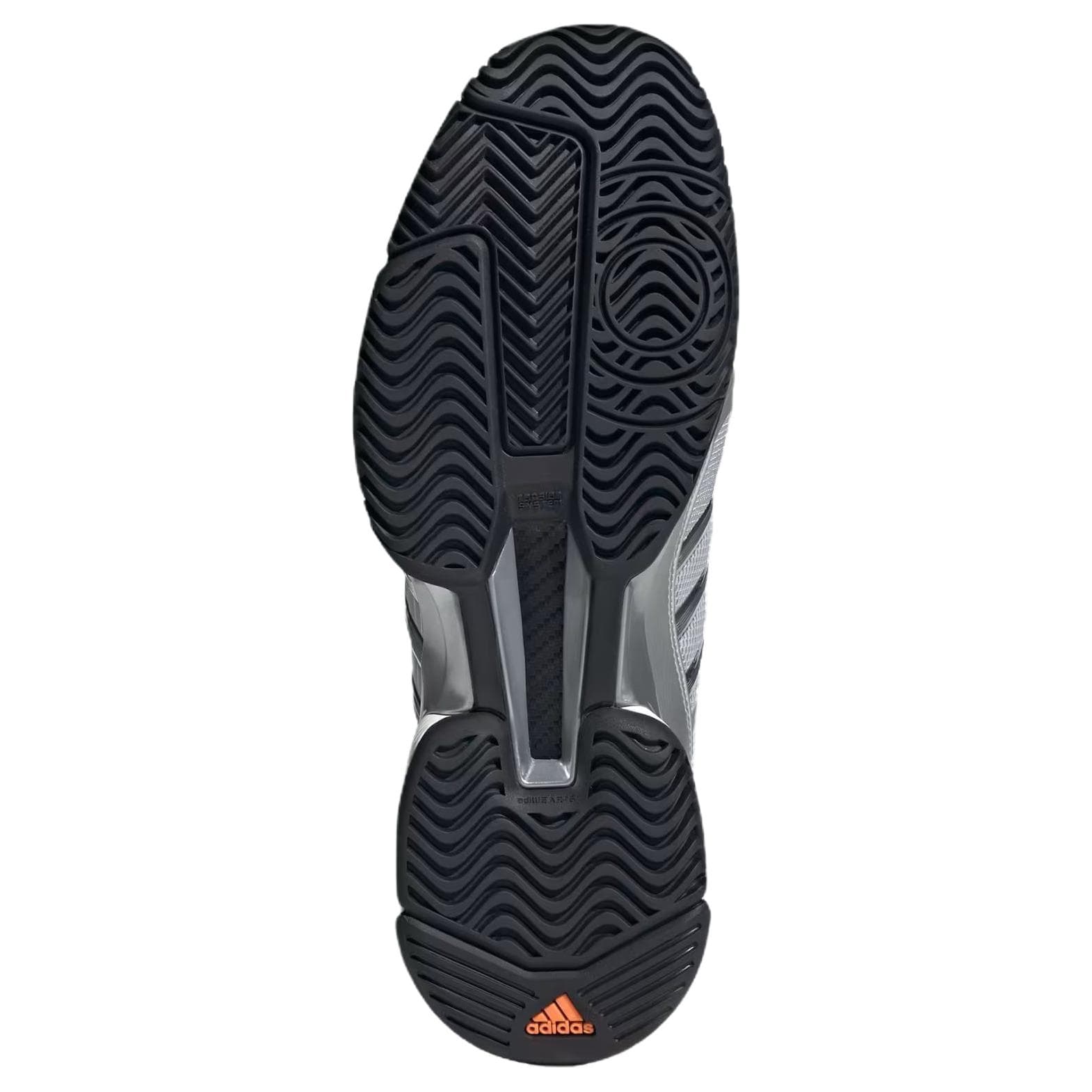Кроссовки Adidas Barricade 5 Повседневная обувь Низкий Топ Матовый Серебряный Металлический Серебряный Основной Черный Унисекс - изображение 5