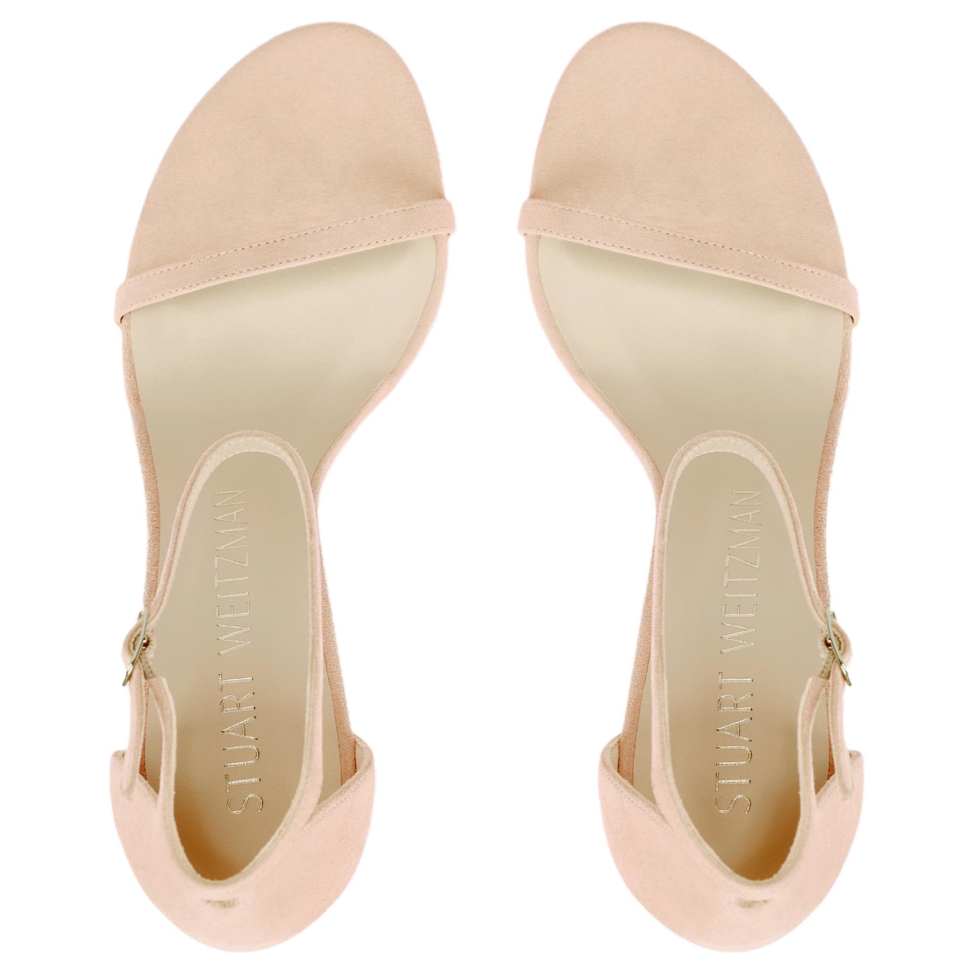 Шлёпанцы Stuart Weitzman SW NUDISTSONG One Шнуровки Сандалии 10,5 см Женские Бежевые - изображение 3