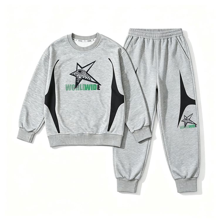 ATONGMU Серый Kids Повседневные спортивные костюмы Наборы - изображение 1