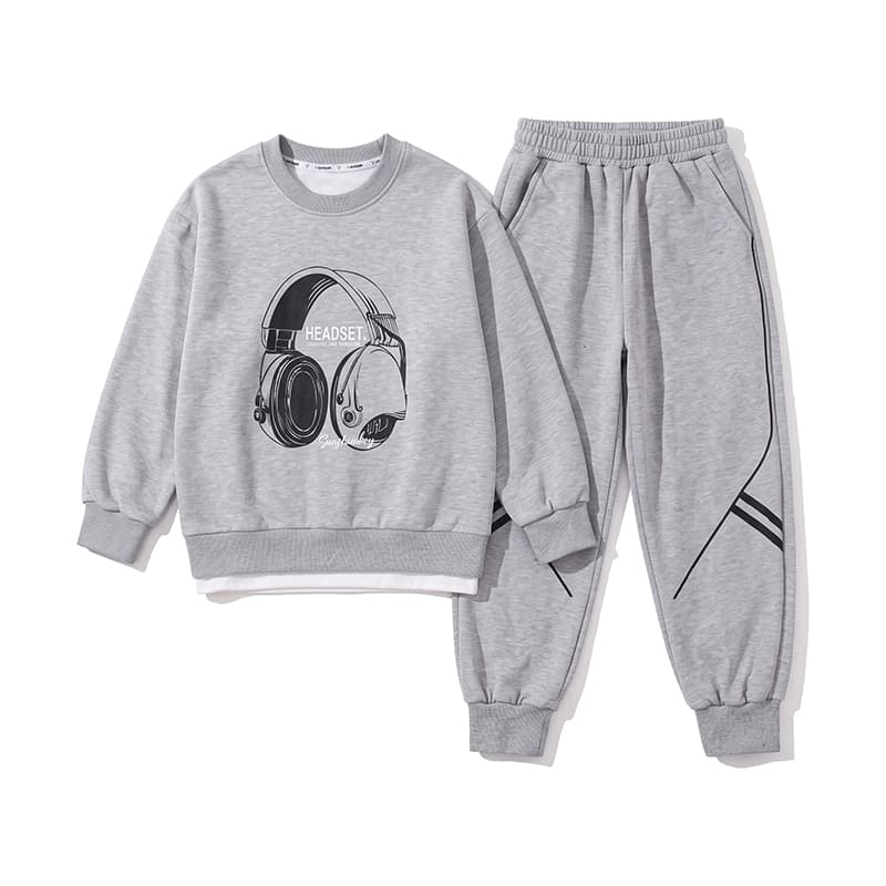 ATONGMU Серый Kids Повседневные спортивные костюмы Наборы - изображение 1
