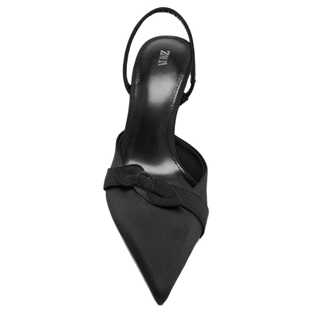 Туфли zara Высокие каблуки Low Топ Черный Женские - изображение 4