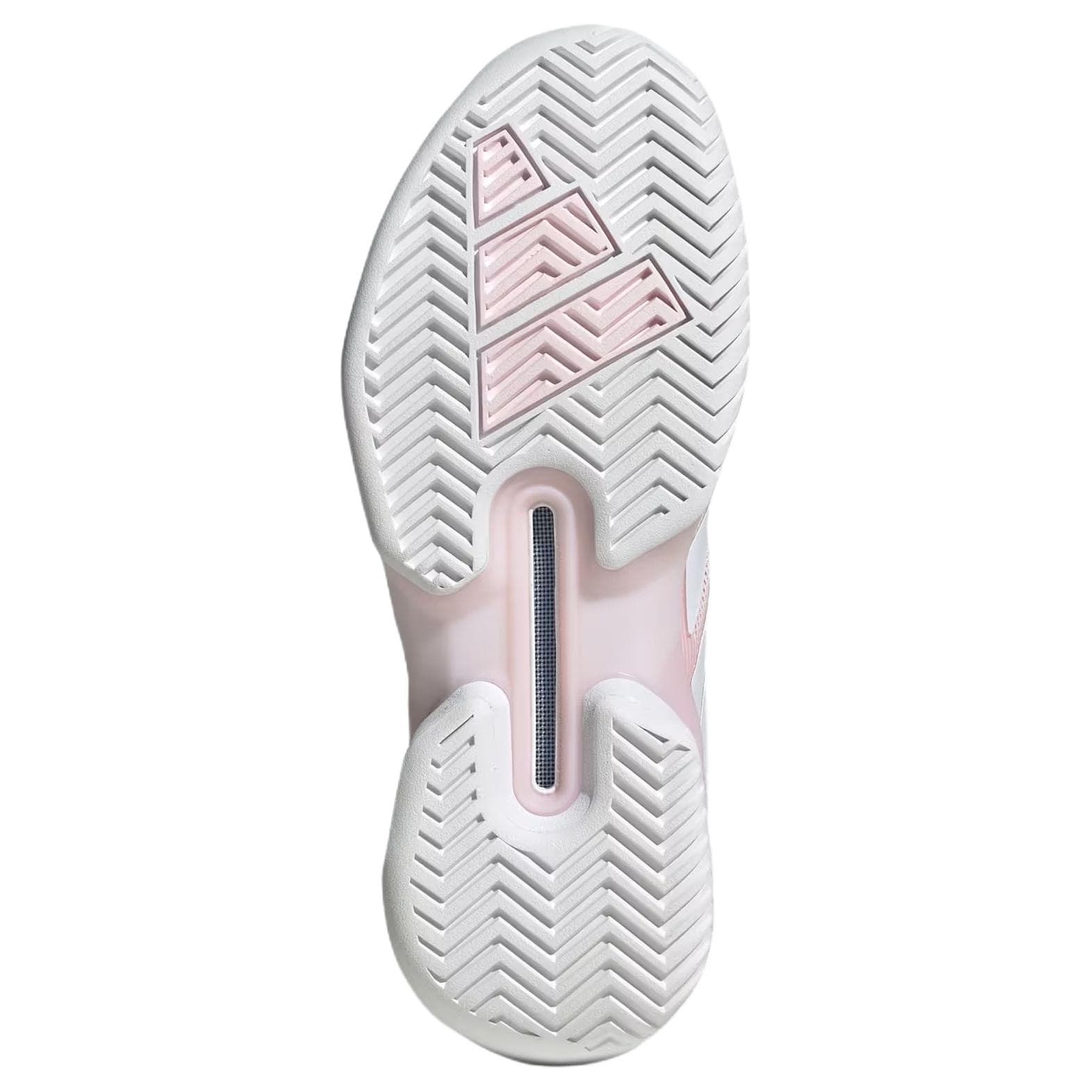 Кроссовки для тенниса Adidas Adizero Ubersonic 5 Теннисные Кроссовки Низкий Топ Дистиллированный Порошок Облачный Белый Женские - изображение 4
