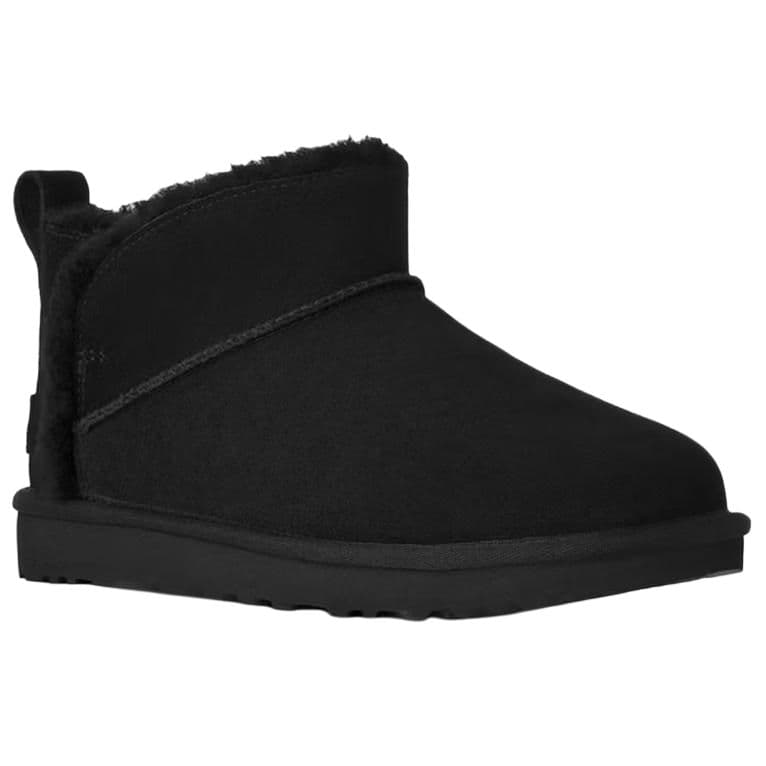 Ботинки зимние ugg Classic Novelty Сноубутсы Low Топ Черный Женские - изображение 2