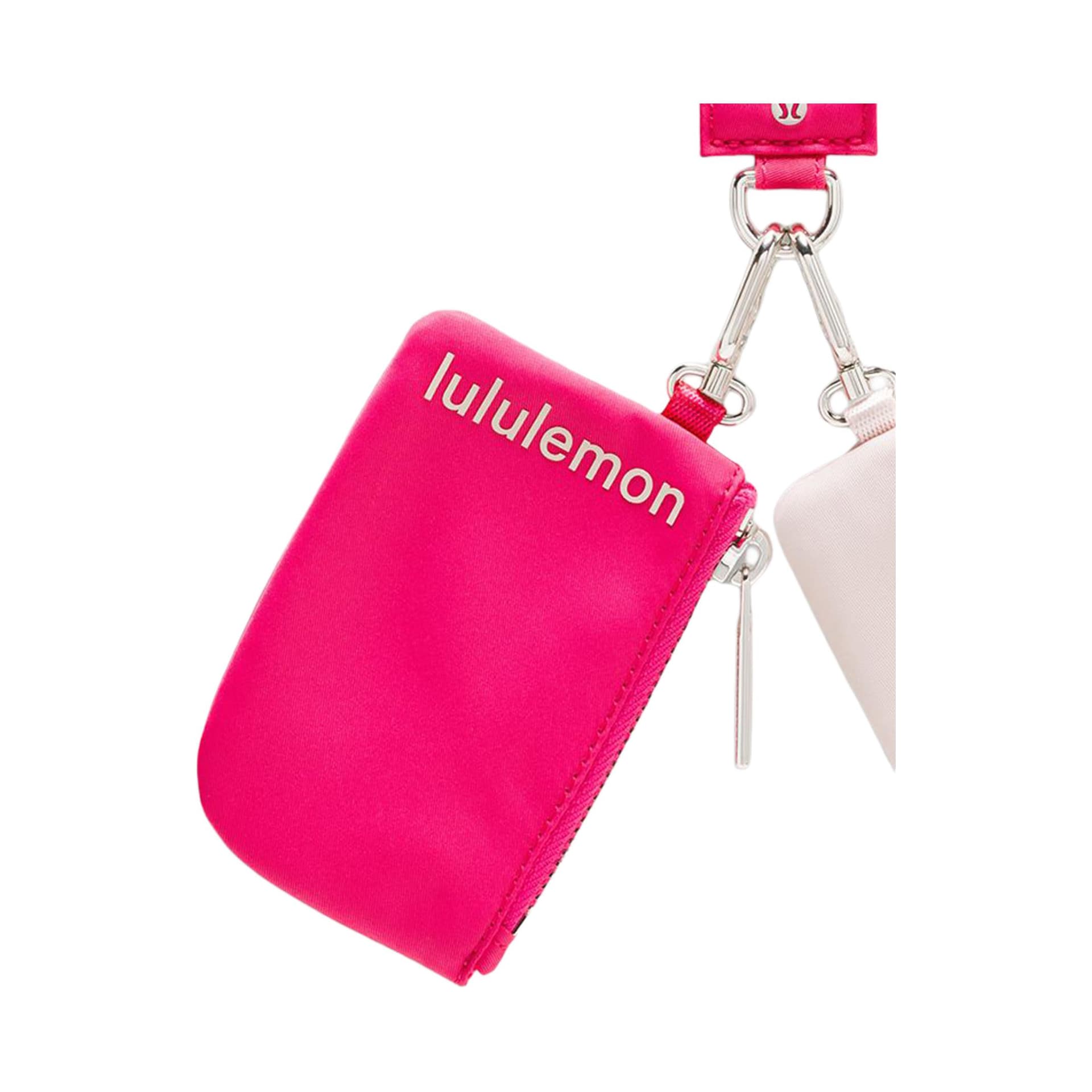 Портмоне Lululemon Dual Pouch Монетницы Фламинго Веселье Цвет Розовый Жемчужный порошок Серебряный Женские - изображение 5
