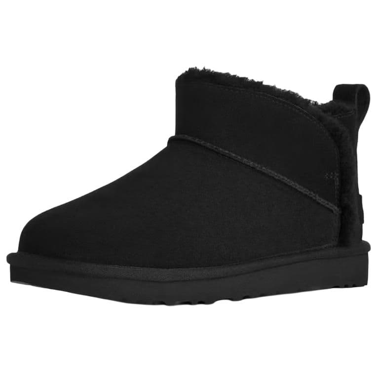 Ботинки зимние ugg Classic Novelty Сноубутсы Low Топ Черный Женские - изображение 3