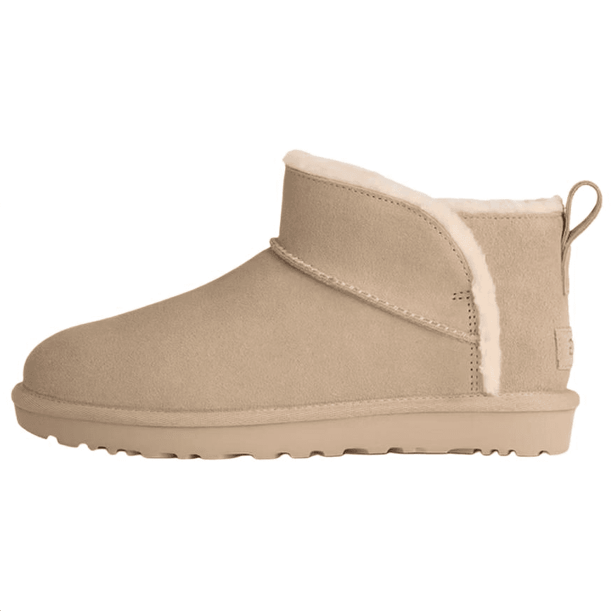 Ботинки зимние ugg Classic Novelty Сноубутсы Low Топ Песок Женские - изображение 1