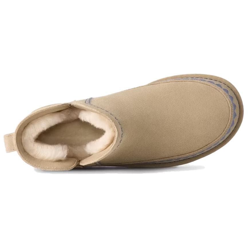 Ботинки зимние ugg Classic Novelty Сноубутсы Low Топ Песок Женские - изображение 5
