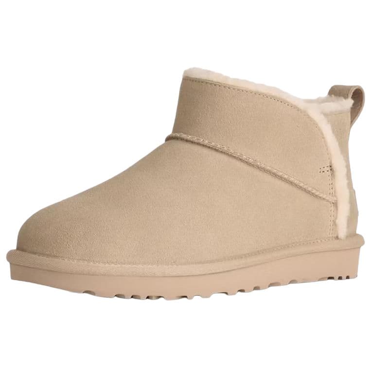 Ботинки зимние ugg Classic Novelty Сноубутсы Low Топ Песок Женские - изображение 2