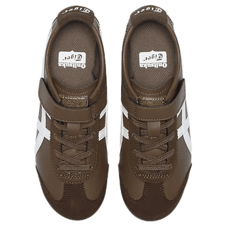 Кроссовки Onitsuka Tiger Mexico 66 Детская повседневная обувь Low Топ Clay Brown Kids - изображение 5