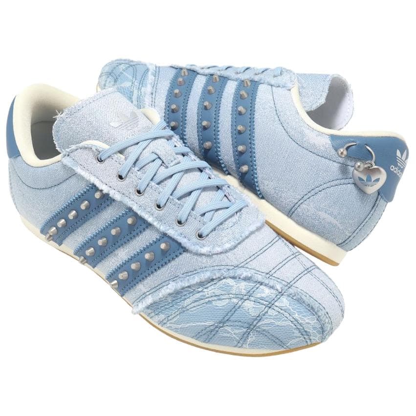Кроссовки Adidas Originals Taekwondo Ткань Низкие Повседневные Кроссовки Женские Синие - изображение 4