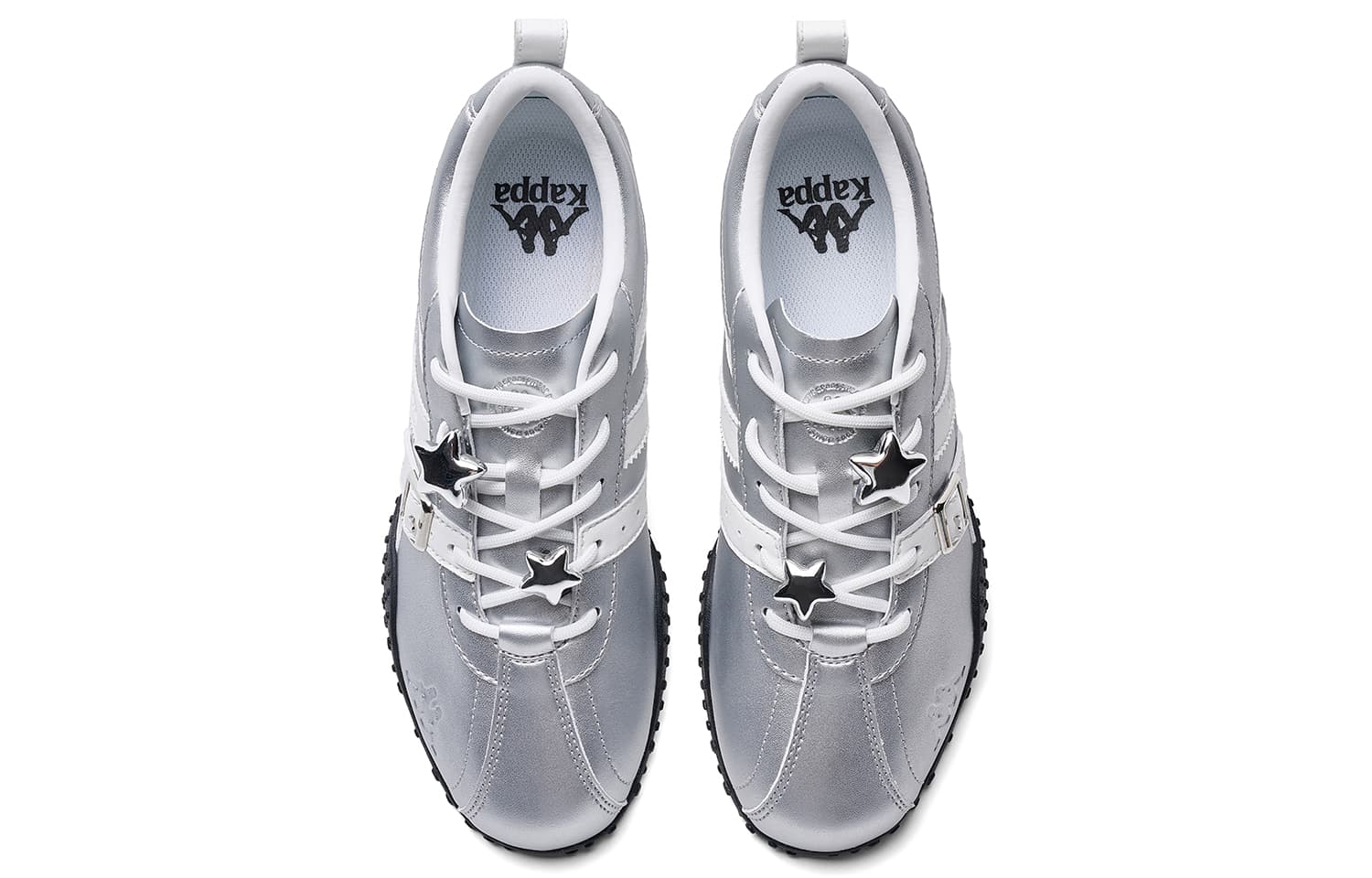 Кроссовки Кроссовки Kappa Повседневные Low Top Silver Classic White Женские - изображение 4