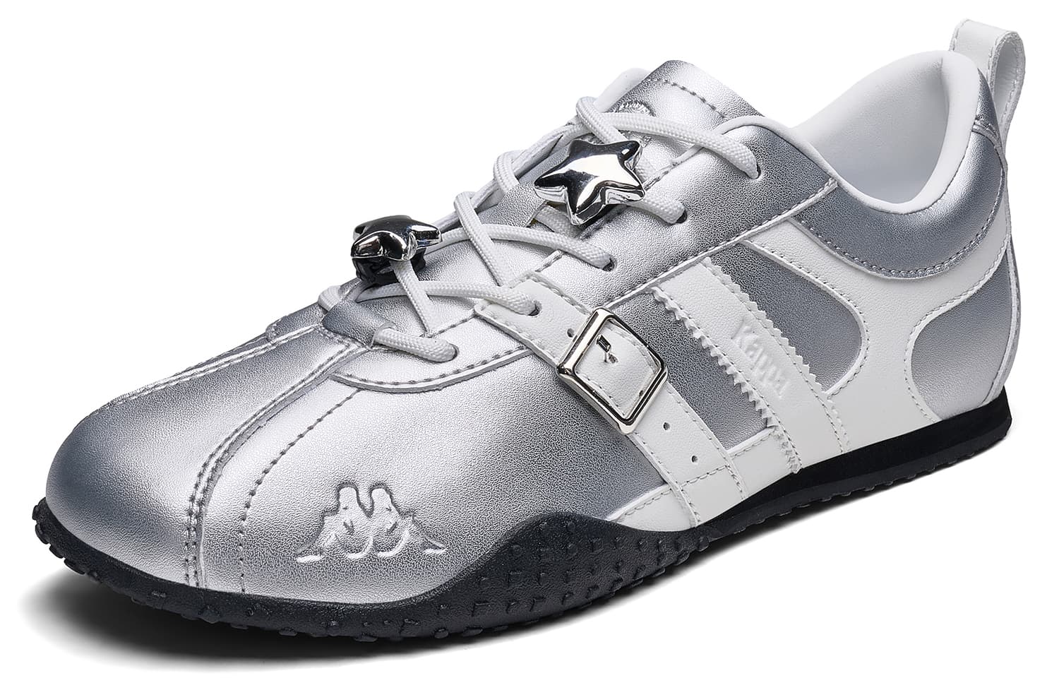 Кроссовки Кроссовки Kappa Повседневные Low Top Silver Classic White Женские - изображение 3