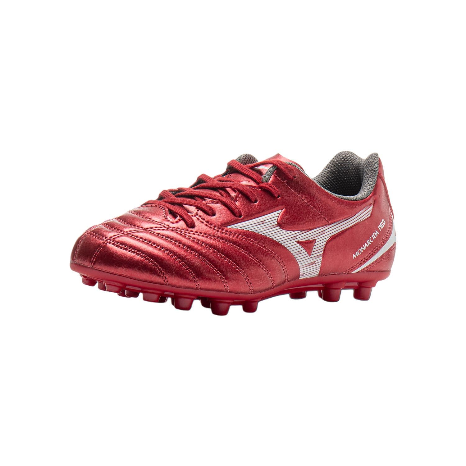 Бутсы Mizuno противоскользящие низкие детские футбольные бутсы красные для детей - изображение 2