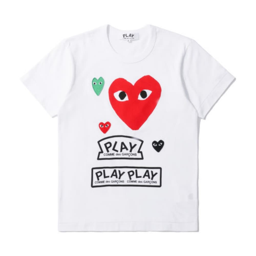 Футболка CDG Play Белый Женские T-рубашки - изображение 1