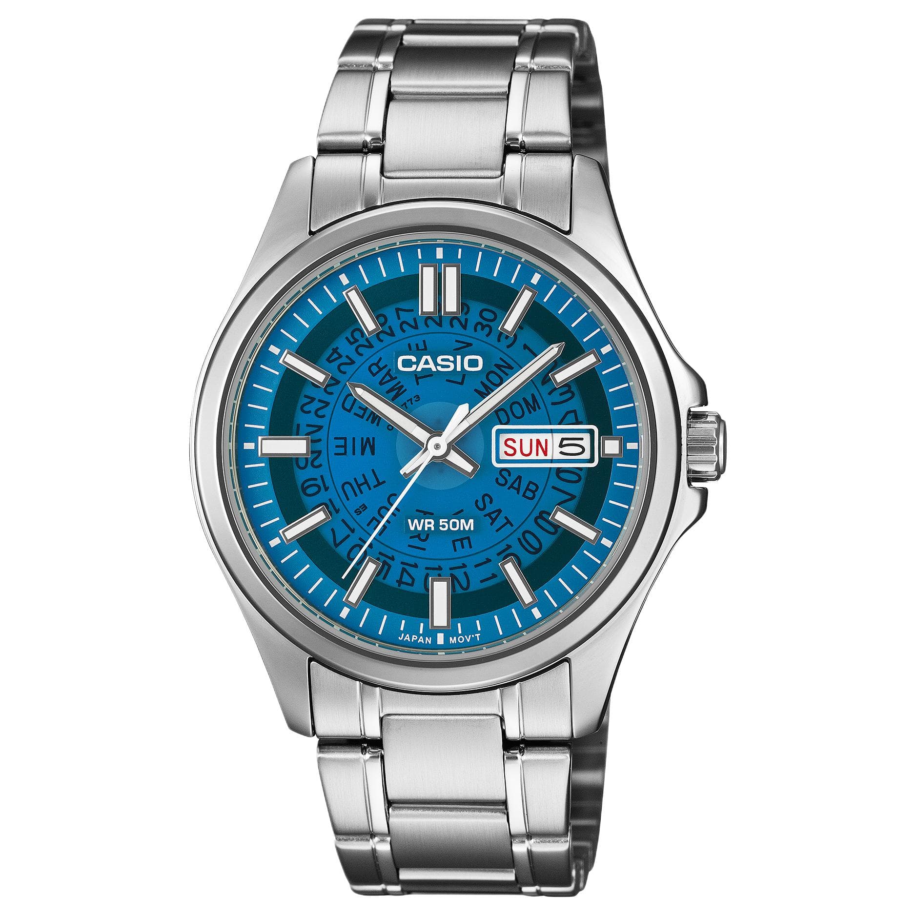 Часы CASIO Кварцевый механизм Мужские Стандартные Размер Часы 45мм*39,8мм*8,7мм Синий - изображение 1